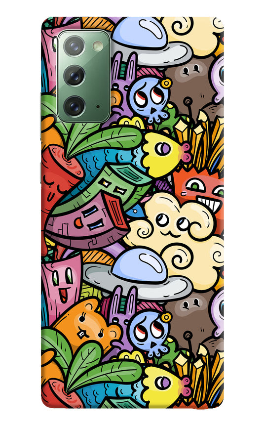 Veggie Doodle Samsung Note 20 Hard Case Back Cover by Casekaro
