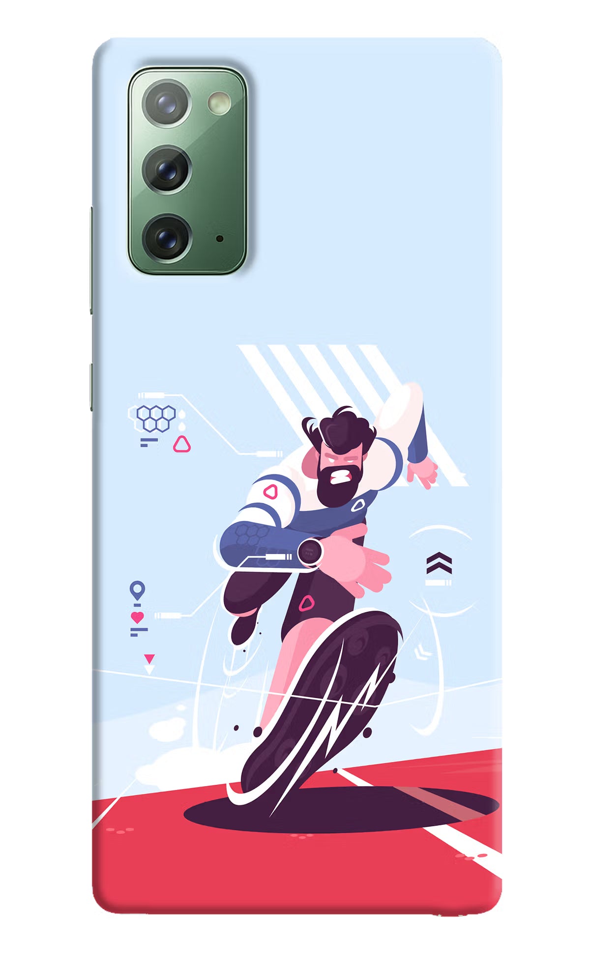 Run Pro Samsung Note 20 Hard Case Back Cover by Casekaro