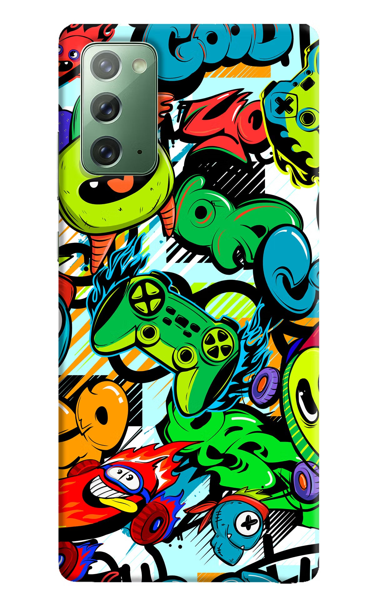 Game Doodle Samsung Note 20 Hard Case Back Cover by Casekaro
