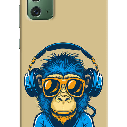 Monkey Headphone Samsung Note 20 Hard Case Back Cover by Casekaro