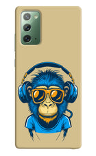 Monkey Headphone Samsung Note 20 Hard Case Back Cover by Casekaro