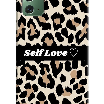Leopard Print Self Love Samsung Note 20 Hard Case Back Cover by Casekaro