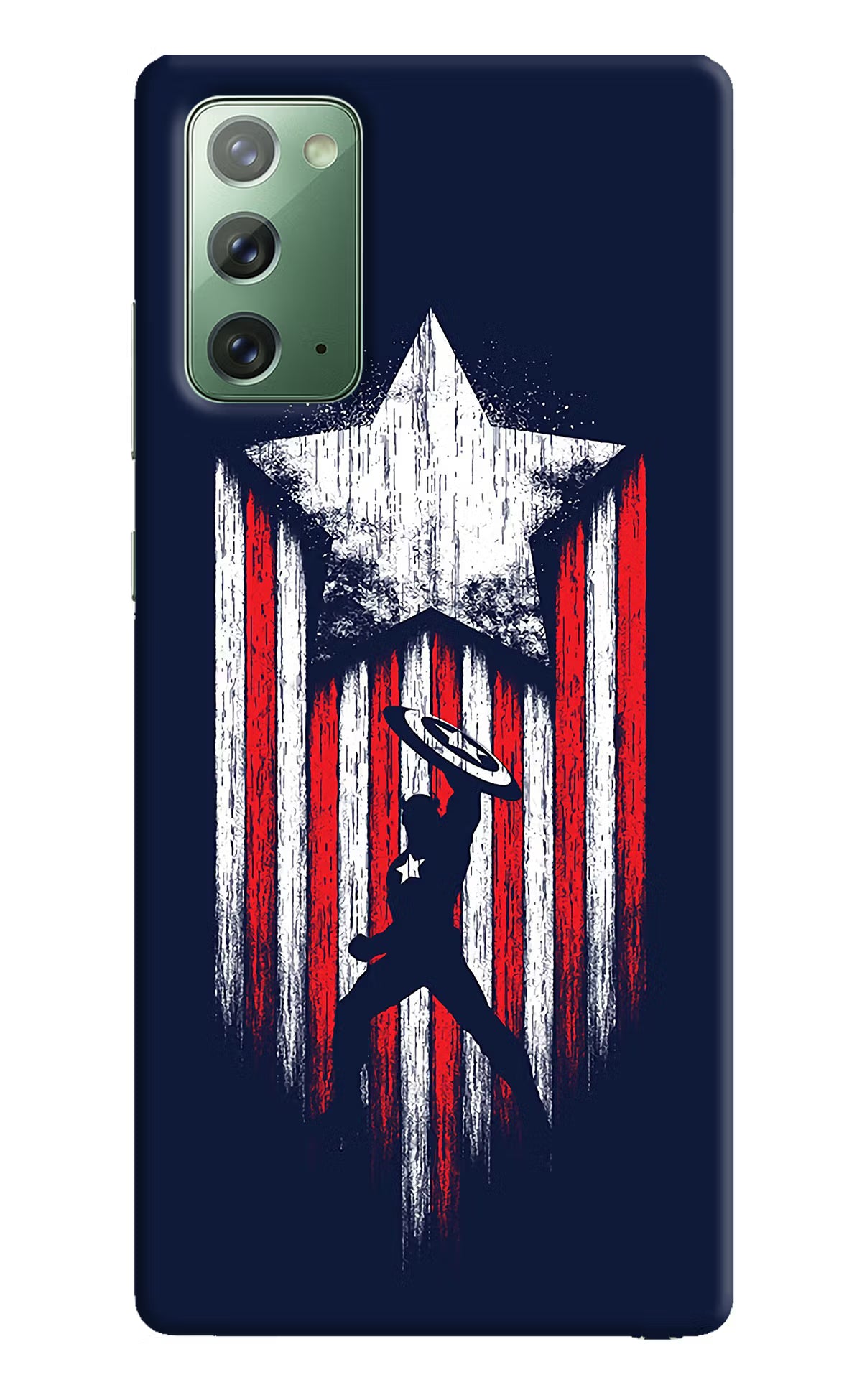 Captain America Marvel Art Samsung Note 20 Hard Case Back Cover by Casekaro