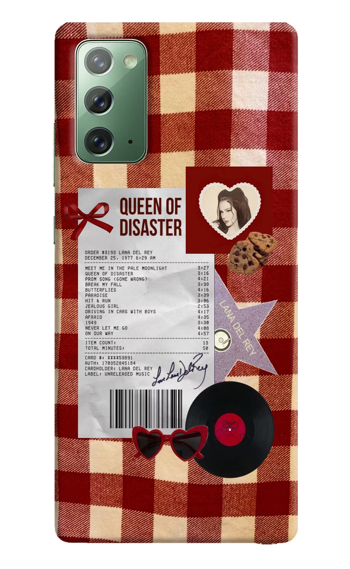 Queen of Disaster Samsung Note 20 Hard Case Back Cover by Casekaro