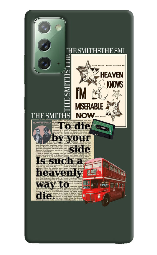 The Smiths Samsung Note 20 Hard Case Back Cover by Casekaro