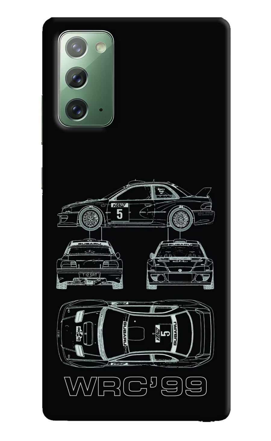 WRC'99 Samsung Note 20 Back Cover, Hard case