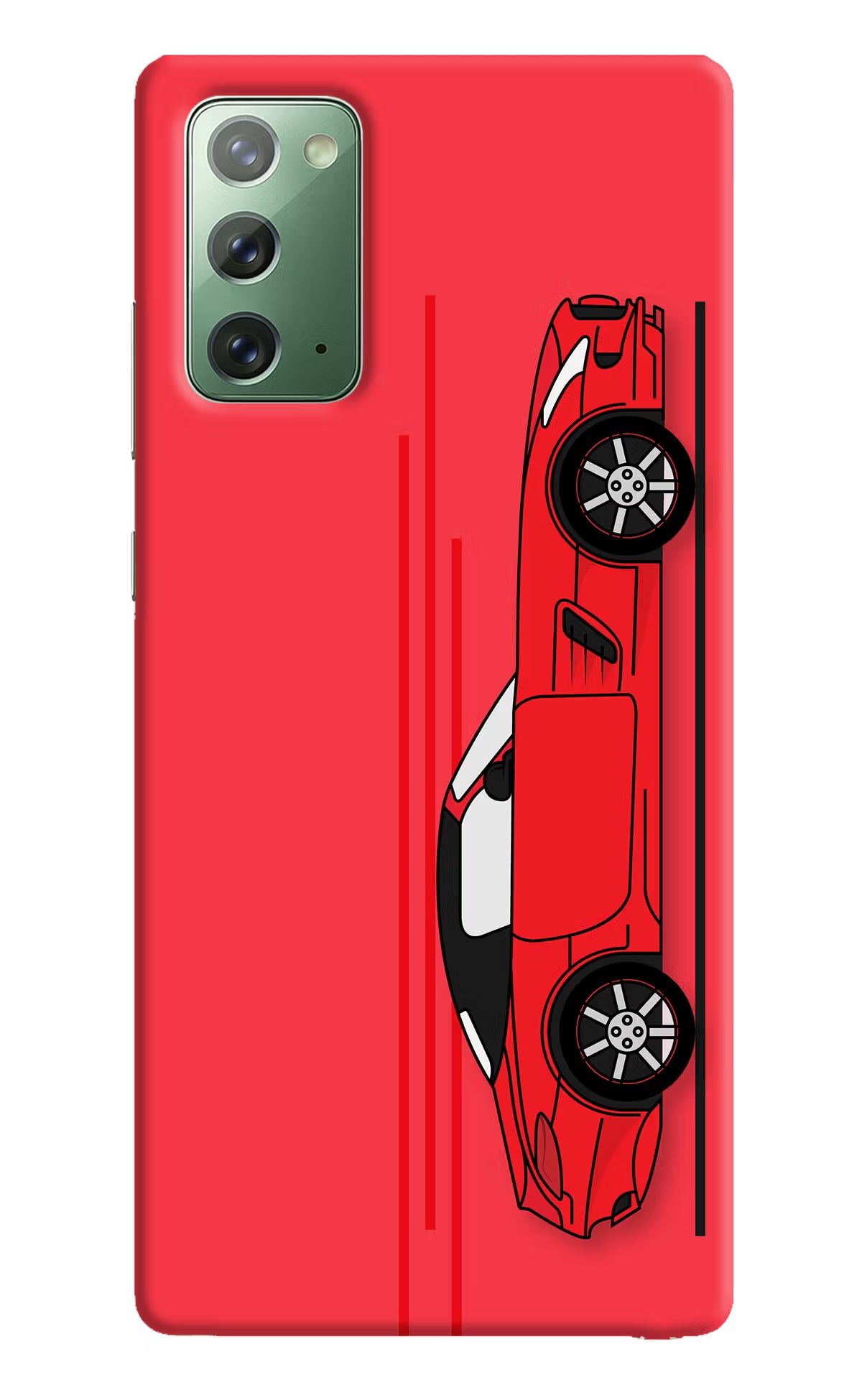 Red Velocity Samsung Note 20 Hard Case Back Cover by Casekaro