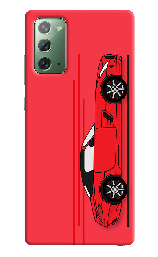 Red Velocity Samsung Note 20 Hard Case Back Cover by Casekaro