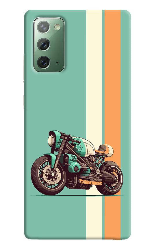 Striped Moto Drift Samsung Note 20 Hard Case Back Cover by Casekaro