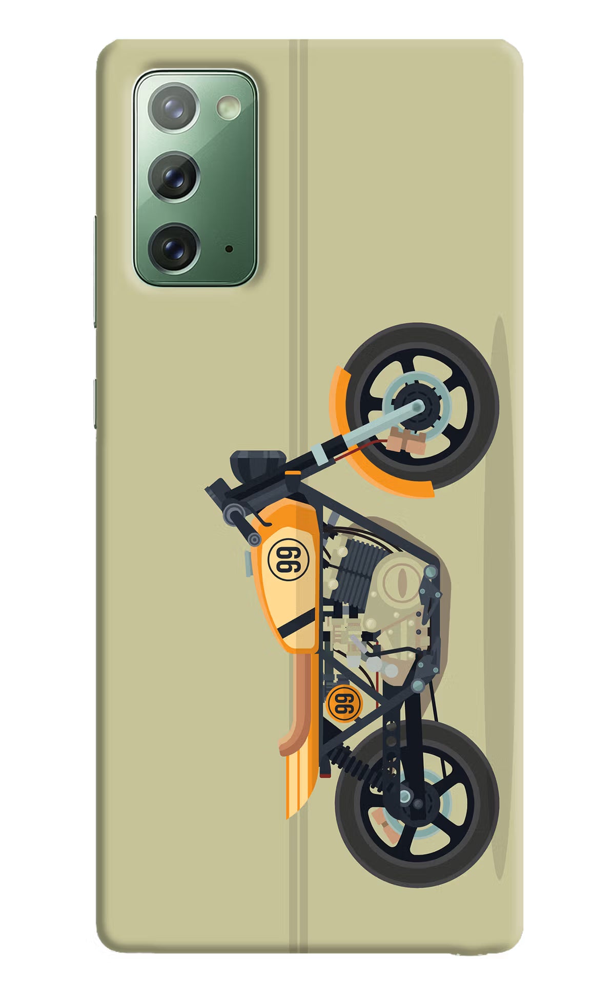 Vertical Speedster Samsung Note 20 Hard Case Back Cover by Casekaro