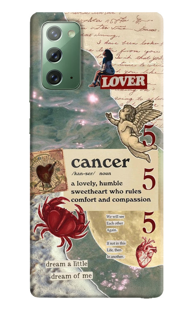 Cancer Zodiac Samsung Note 20 Hard Case Back Cover by Casekaro