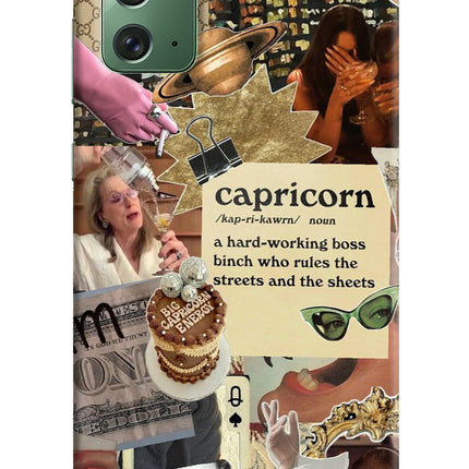 Capricorn Zodiac Samsung Note 20 Hard Case Back Cover by Casekaro