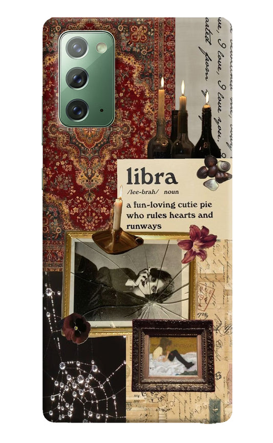 Libra Zodiac Samsung Note 20 Hard Case Back Cover by Casekaro