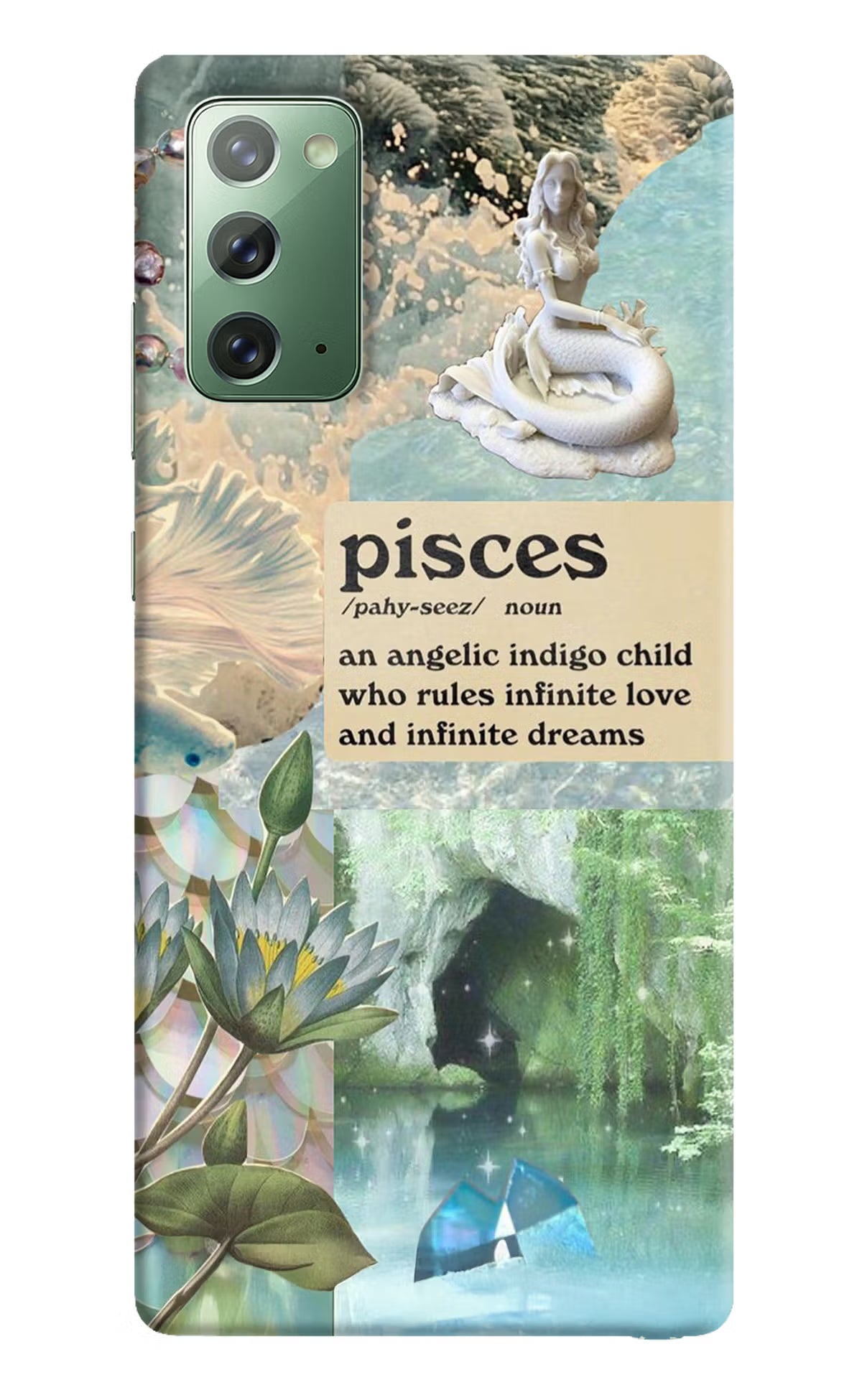 Pisces Zodiac Samsung Note 20 Hard Case Back Cover by Casekaro
