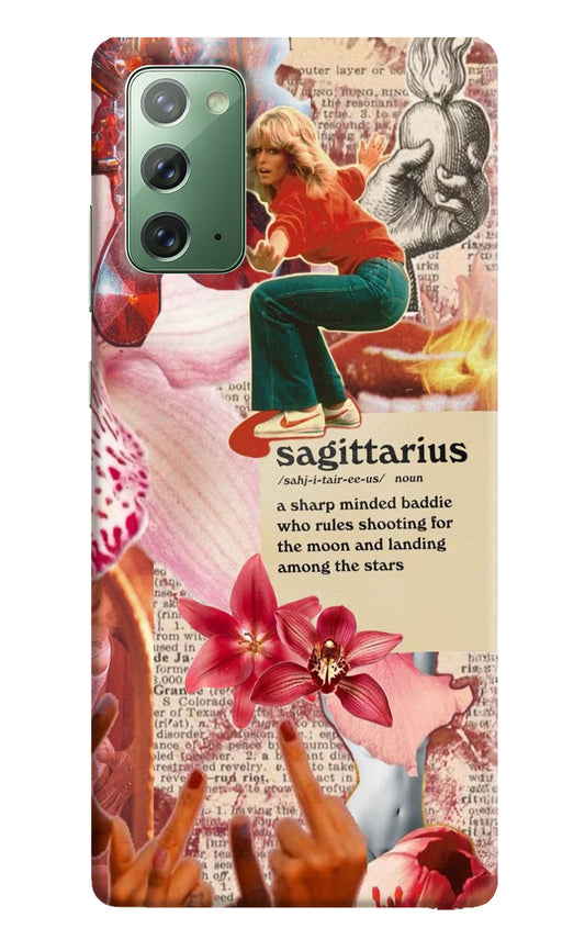 Sagittarius Zodiac Samsung Note 20 Hard Case Back Cover by Casekaro