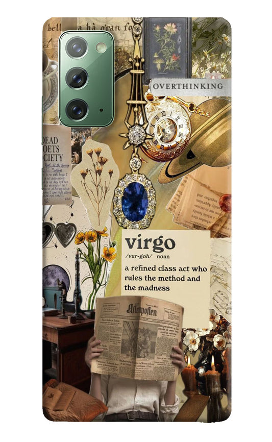 Virgo Zodiac Samsung Note 20 Hard Case Back Cover by Casekaro