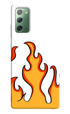 Fired Up – White Samsung Note 20 Hard Case Back Cover by Casekaro