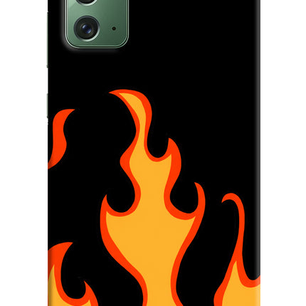 Fired Up – Black Samsung Note 20 Hard Case Back Cover by Casekaro