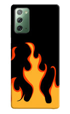 Fired Up – Black Samsung Note 20 Hard Case Back Cover by Casekaro