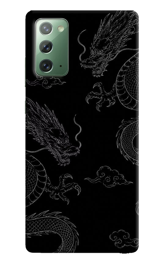 Twin Dragons Samsung Note 20 Hard Case Back Cover by Casekaro