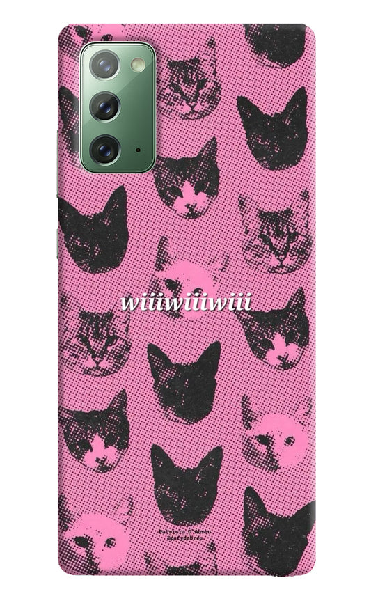 Pink Cats Samsung Note 20 Hard Case Back Cover by Casekaro