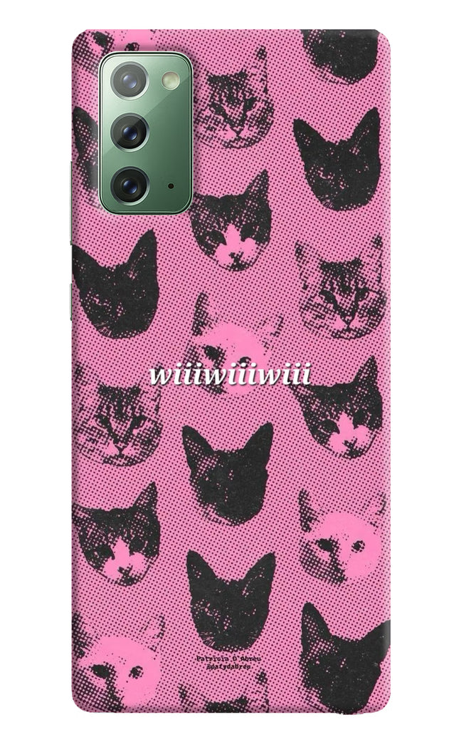 Pink Cats Samsung Note 20 Hard Case Back Cover by Casekaro