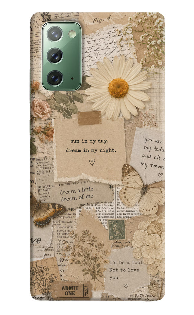 Vintage case Samsung Note 20 Hard Case Back Cover by Casekaro
