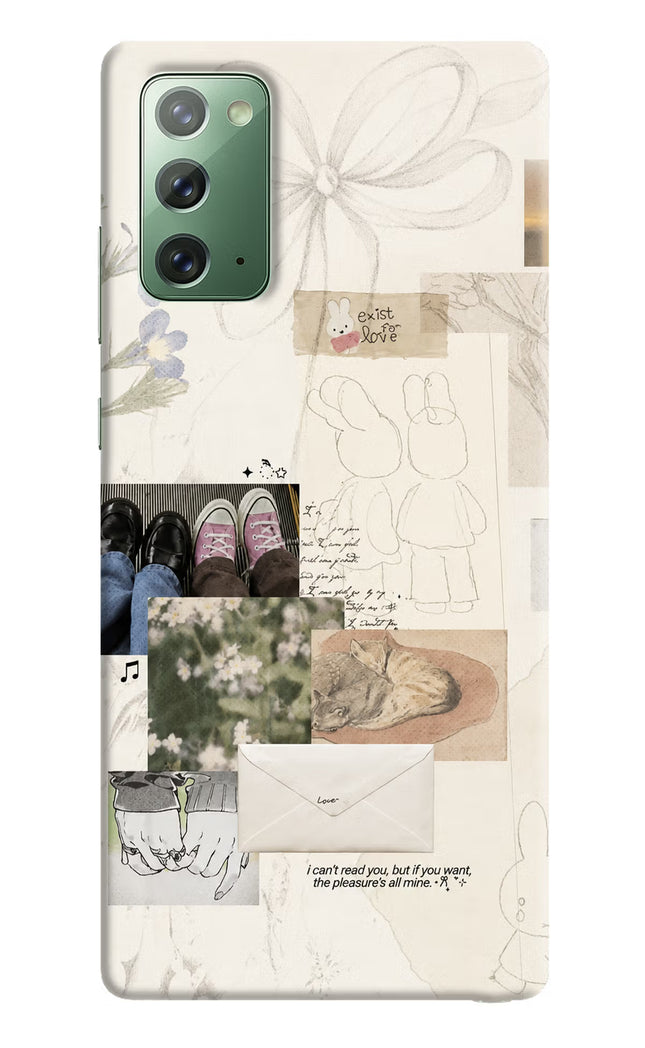 Soft Aesthetic Samsung Note 20 Hard Case Back Cover by Casekaro