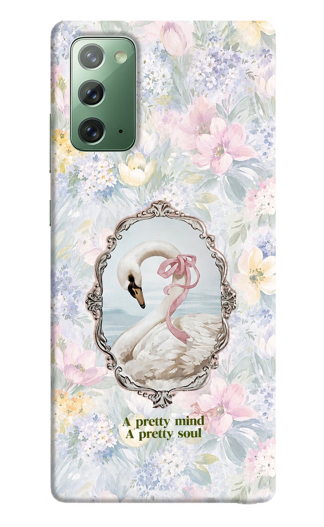Pretty Mind Pretty Soul Samsung Note 20 Hard Case Back Cover by Casekaro