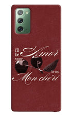 Velvet Cherry Samsung Note 20 Hard Case Back Cover by Casekaro