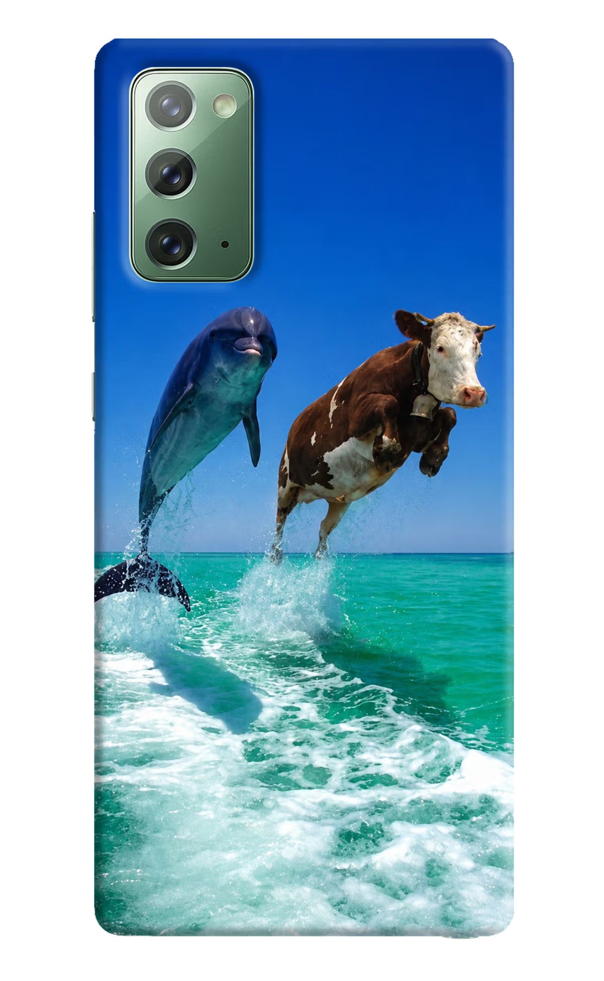 Dolphin vs Cow Samsung Note 20 Back Cover