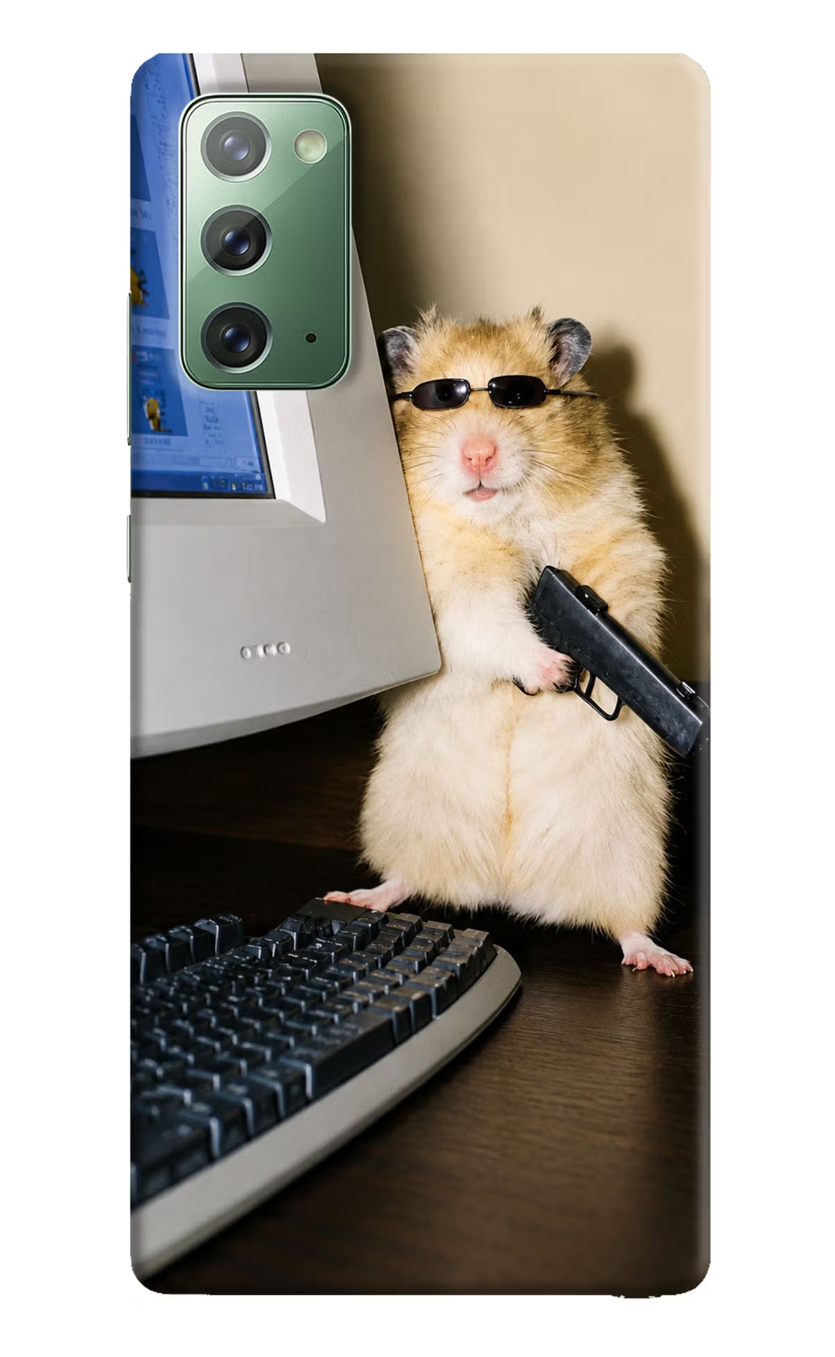 Hacker Hamster Samsung Note 20 Back Cover