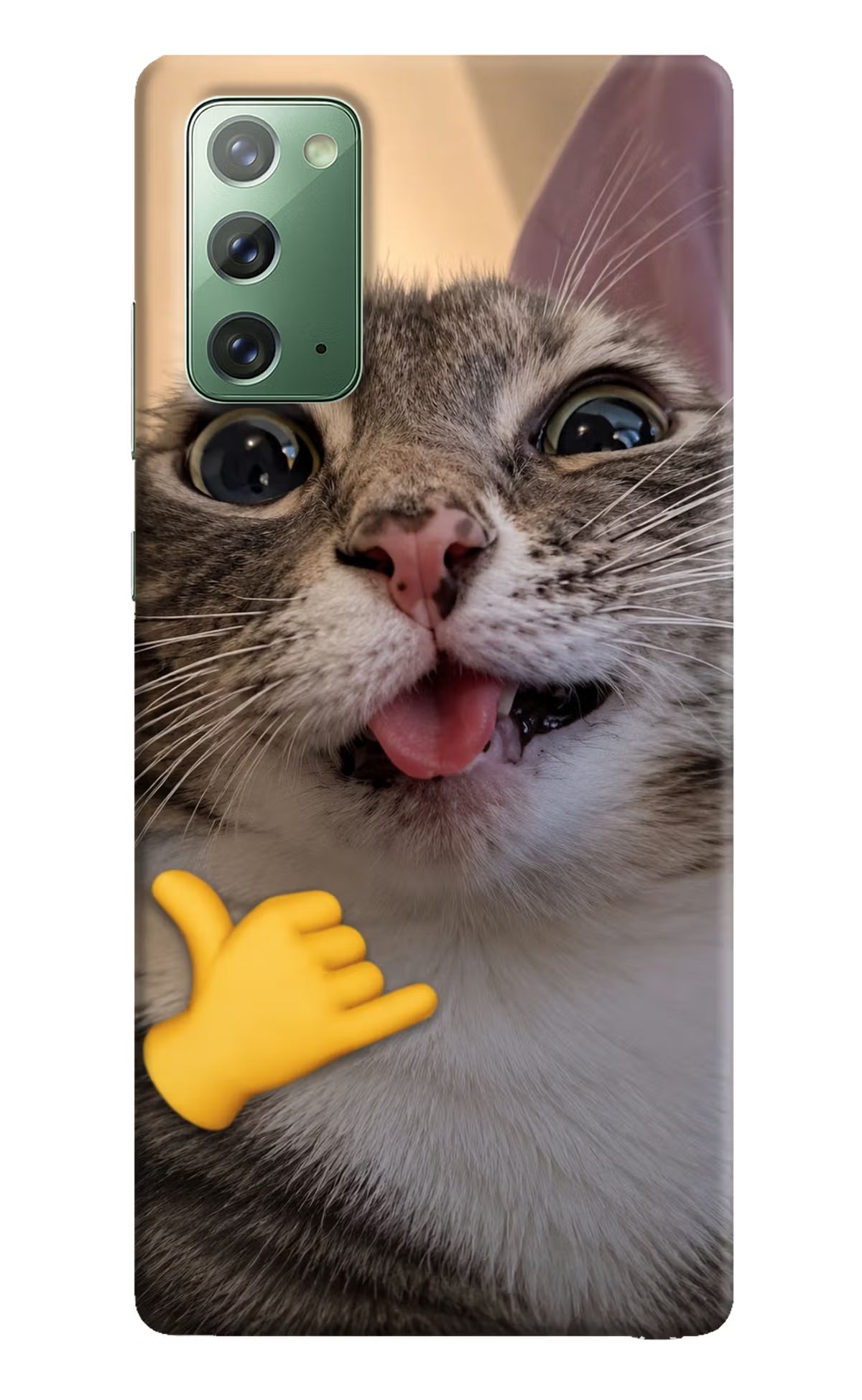 Silly Cat Call Samsung Note 20 Back Cover
