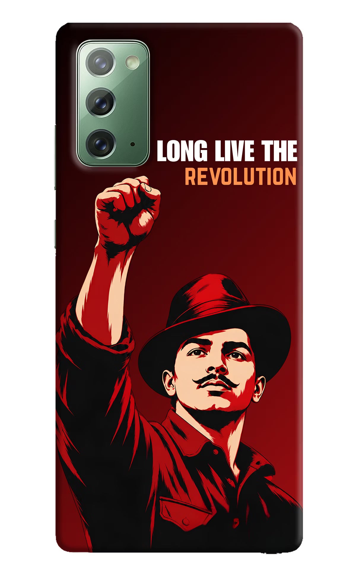 Bhagat Singh Revolution Samsung Note 20 Back Cover