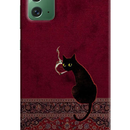 Midnight Cat Samsung Note 20 Hard Case Back Cover by Casekaro