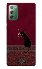 Midnight Cat Samsung Note 20 Hard Case Back Cover by Casekaro