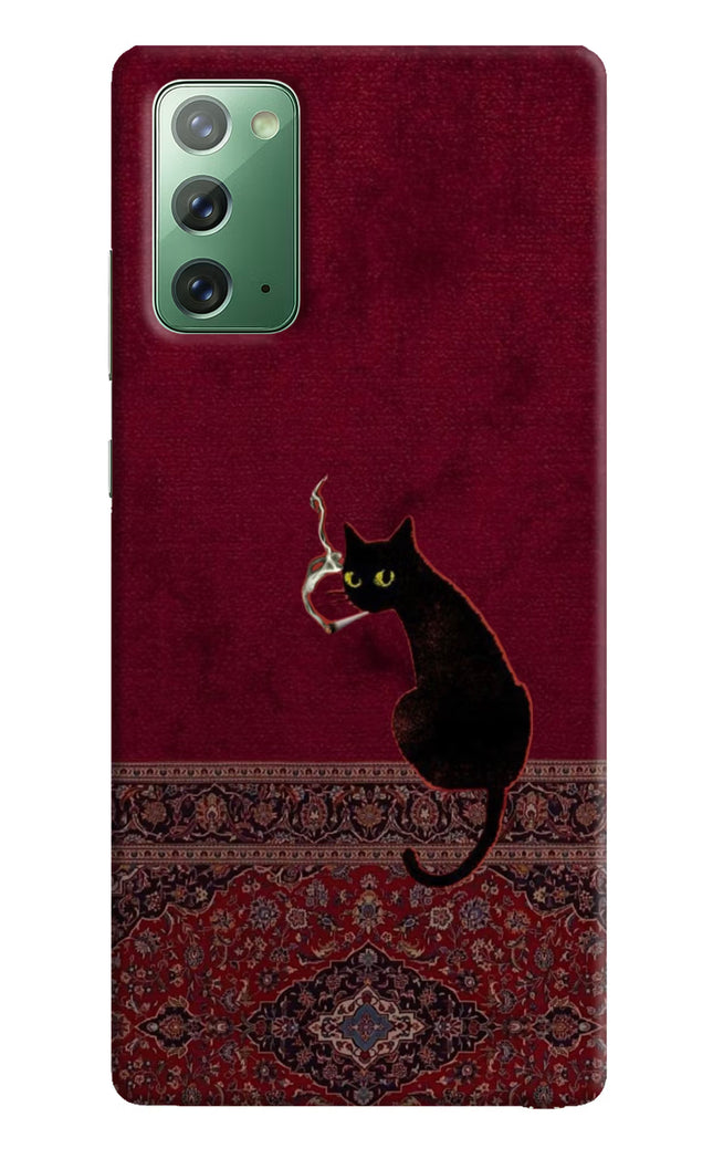 Midnight Cat Samsung Note 20 Hard Case Back Cover by Casekaro