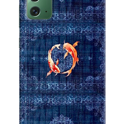 Koi Blue Samsung Note 20 Hard Case Back Cover by Casekaro