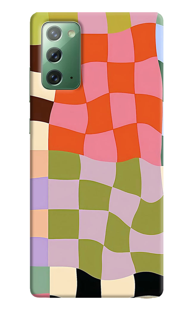 Wavy Grid Samsung Note 20 Hard Case Back Cover by Casekaro