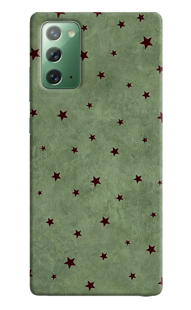 Green Stars Samsung Note 20 Hard Case Back Cover by Casekaro