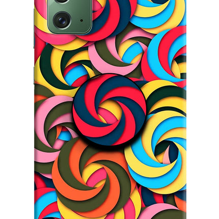 Spiral Pattern Samsung Note 20 Pop Case by Casekaro
