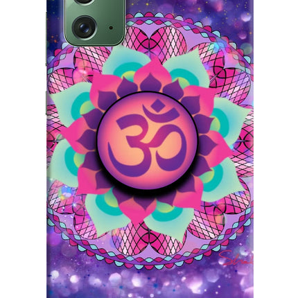 Om Purple Samsung Note 20 Pop Case by Casekaro
