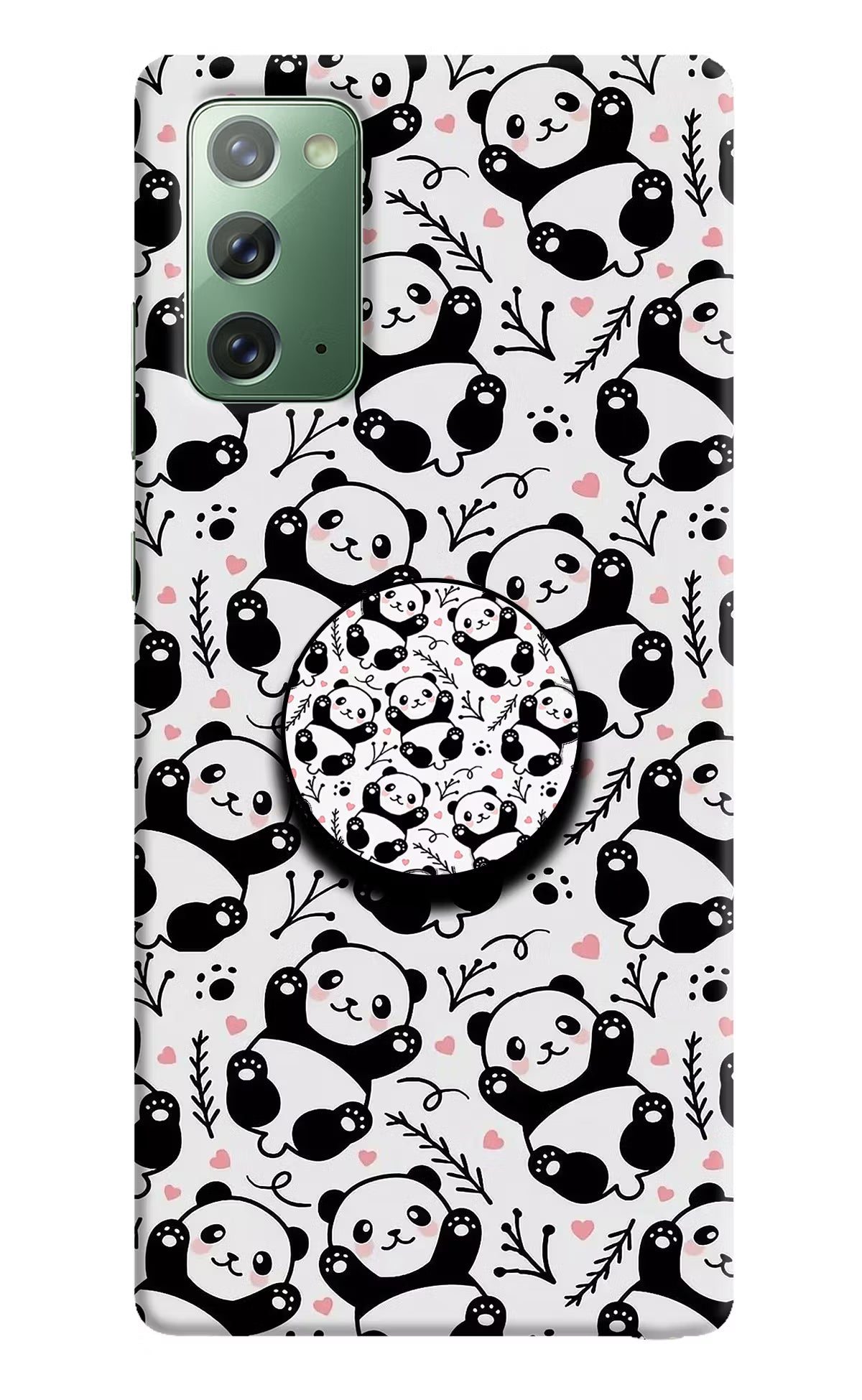 Cute Panda Samsung Note 20 Pop Case by Casekaro
