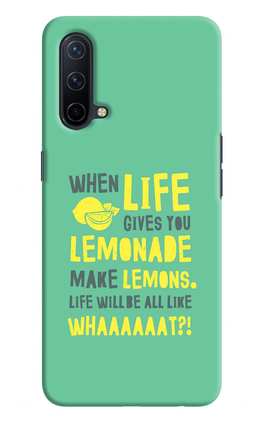 Quote Oneplus Nord CE 5G Hard Case Back Cover by Casekaro