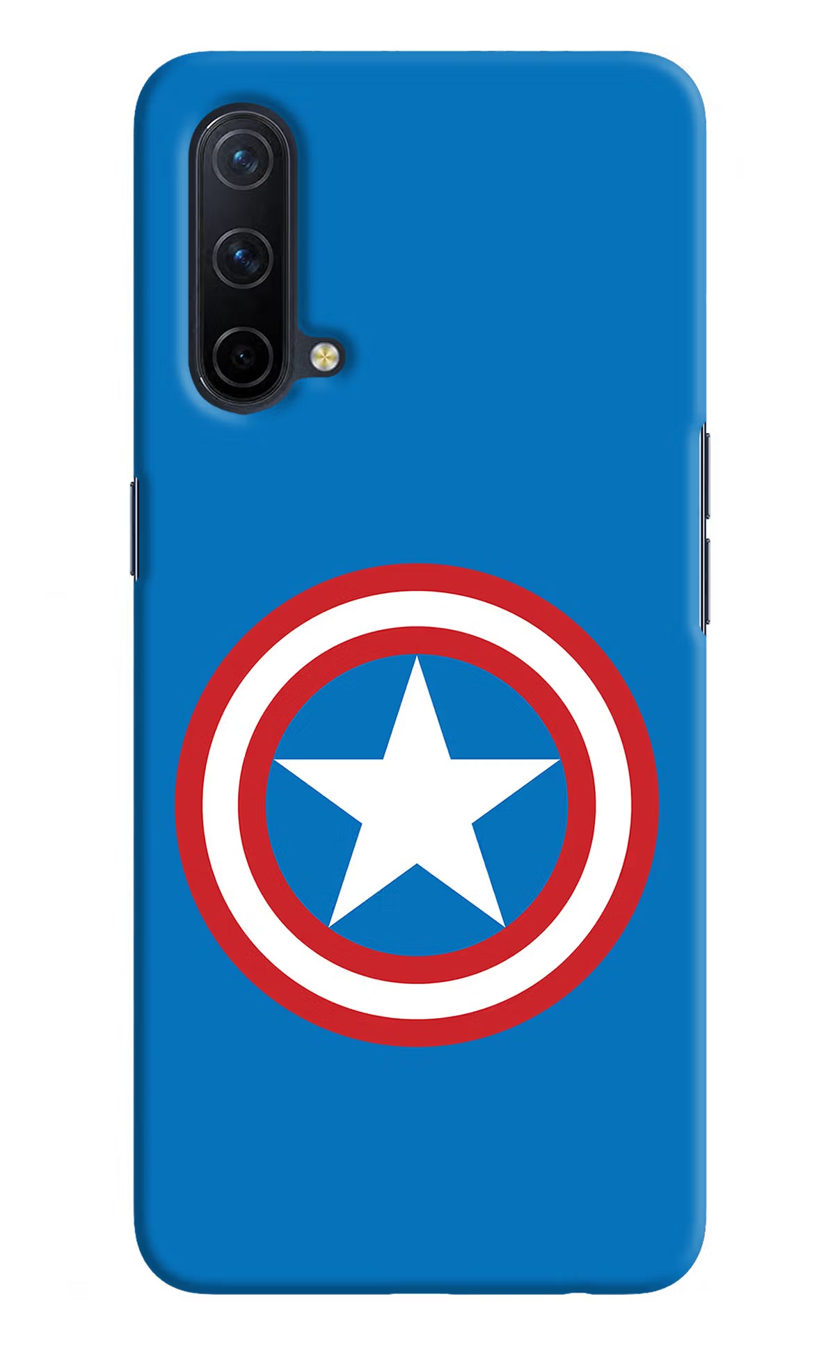 Captain America Logo Oneplus Nord CE 5G Hard Case Back Cover by Casekaro