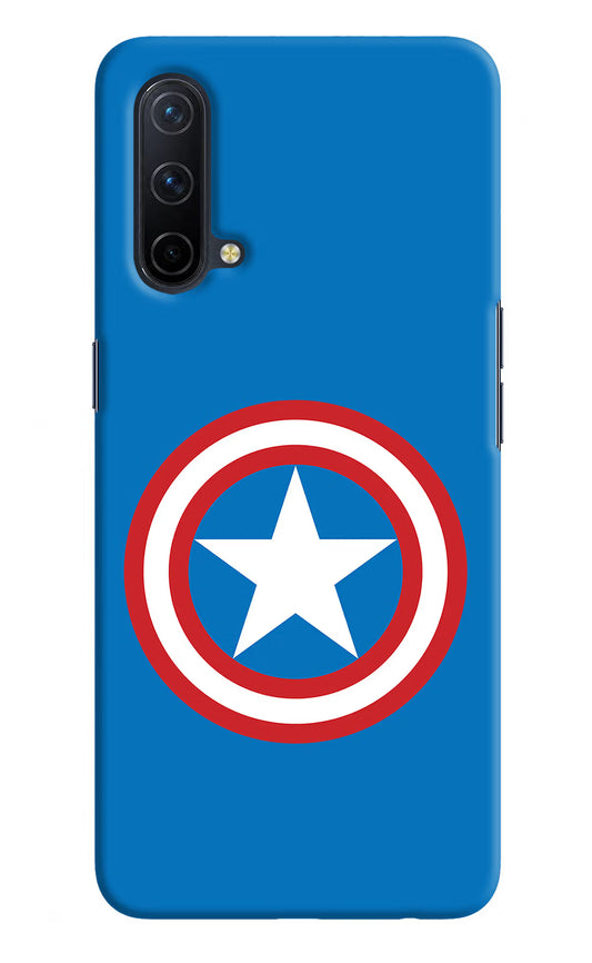 Captain America Logo Oneplus Nord CE 5G Hard Case Back Cover by Casekaro