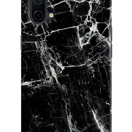 Black Marble Texture Oneplus Nord CE 5G Hard Case Back Cover by Casekaro