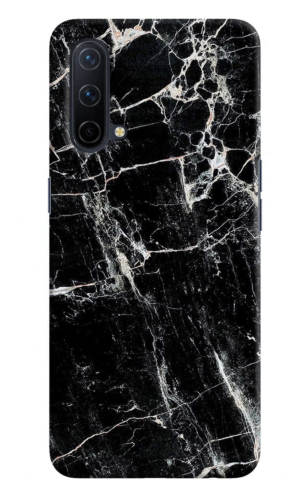 Black Marble Texture Oneplus Nord CE 5G Hard Case Back Cover by Casekaro