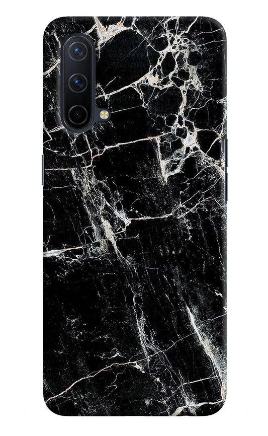 Black Marble Texture Oneplus Nord CE 5G Hard Case Back Cover by Casekaro