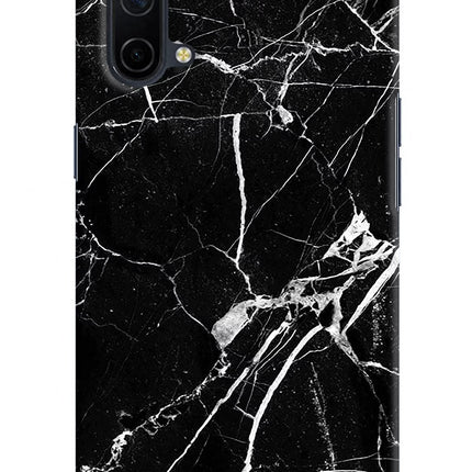 Black Marble Pattern Oneplus Nord CE 5G Hard Case Back Cover by Casekaro